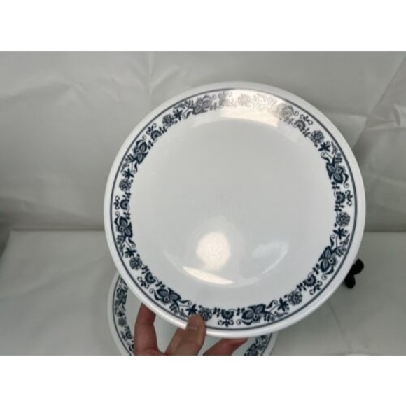 Corelle OLD TOWN BLUE Pattern Dinner Plate 10.25" Set of 4 Corning Ware Vintage - Picture 4 of 9